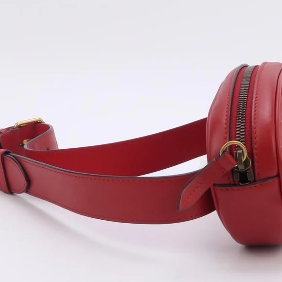 Gucci Red Quilted Belt Bag